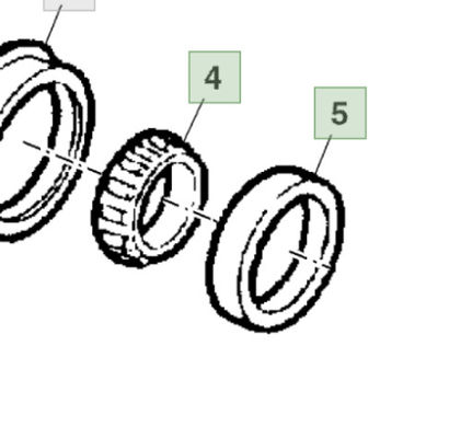 5415, 5615 5715  JD Tractor Parts JD8946  JD8206 Bearing Cup Cone Agriculture Machinery Good Quality