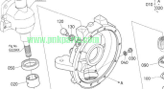 3C011-43670 Kubota Tractor Parts Front LH Gear Assy Agricuatural Machinery Parts